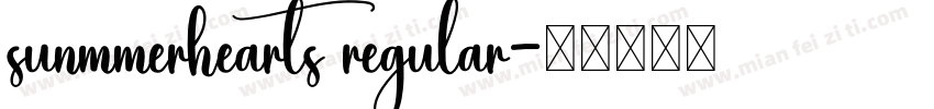 sunmmerhearts regular字体转换